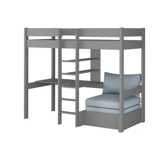 Uno Highsleeper With Chair Bed And Cushion Set Pine 5