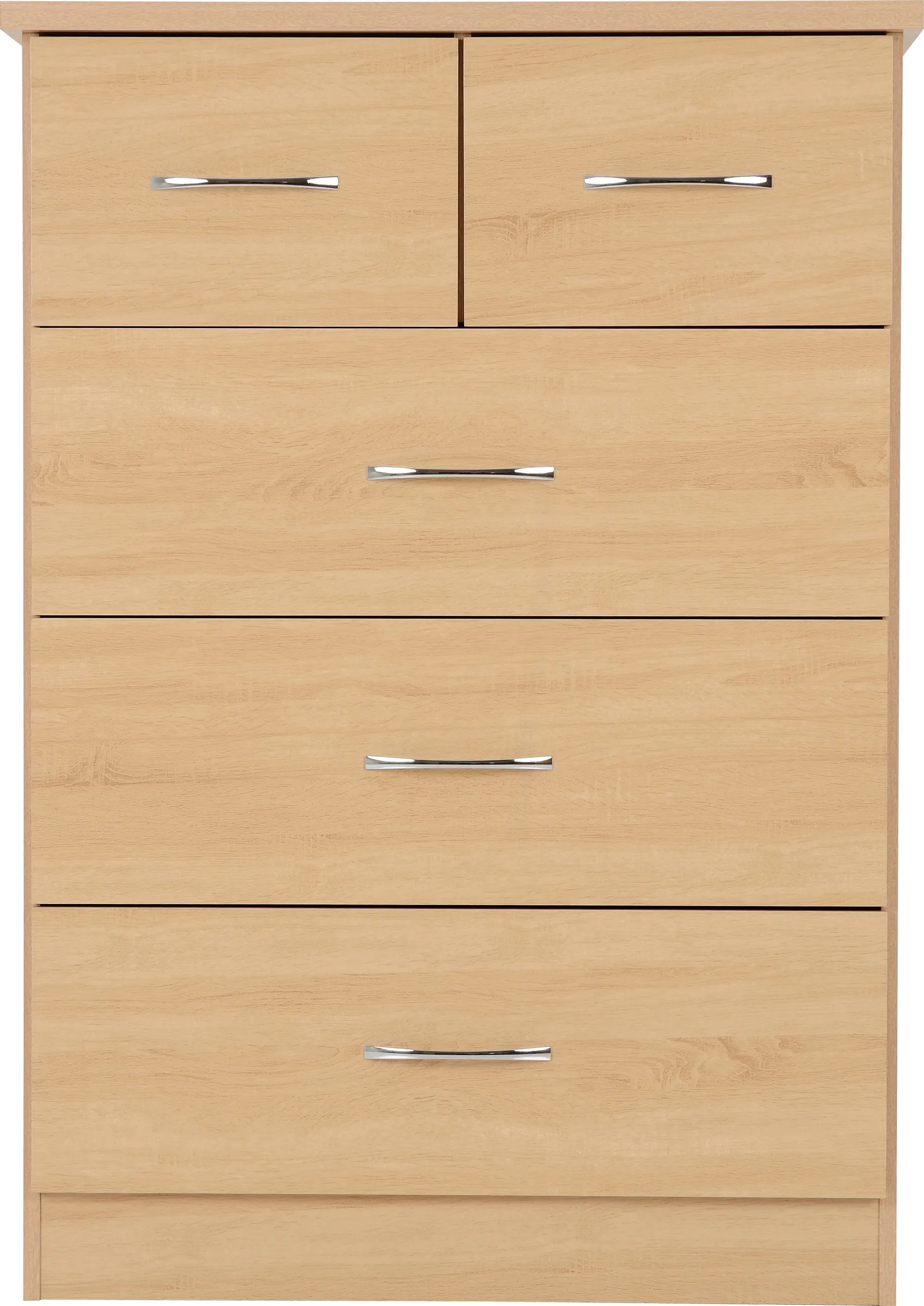 Seconique Nevada 3+2 Drawer Chest in Light Oak 4