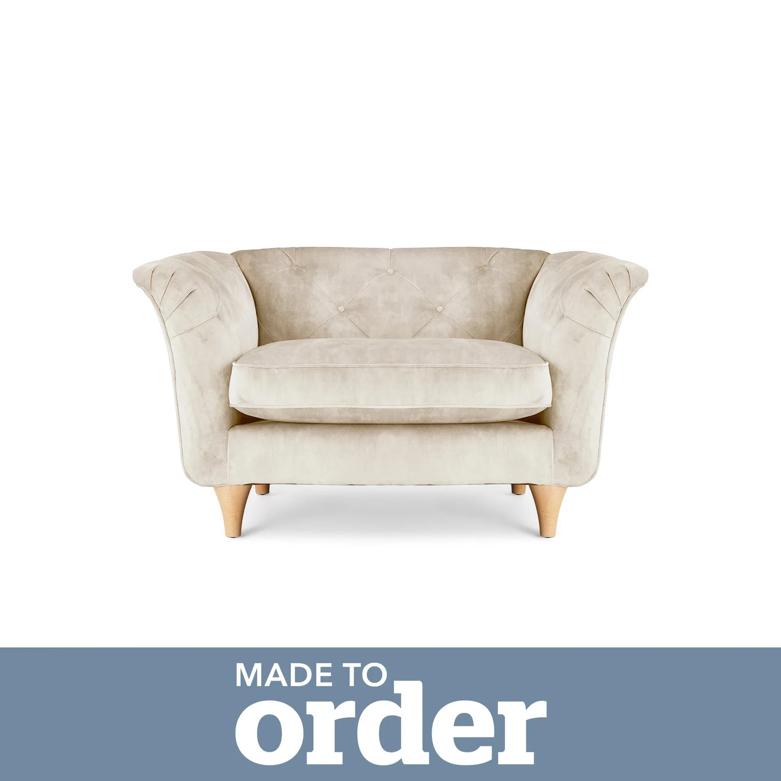 Jaipur Snuggle Chair Slub Velvet Brown