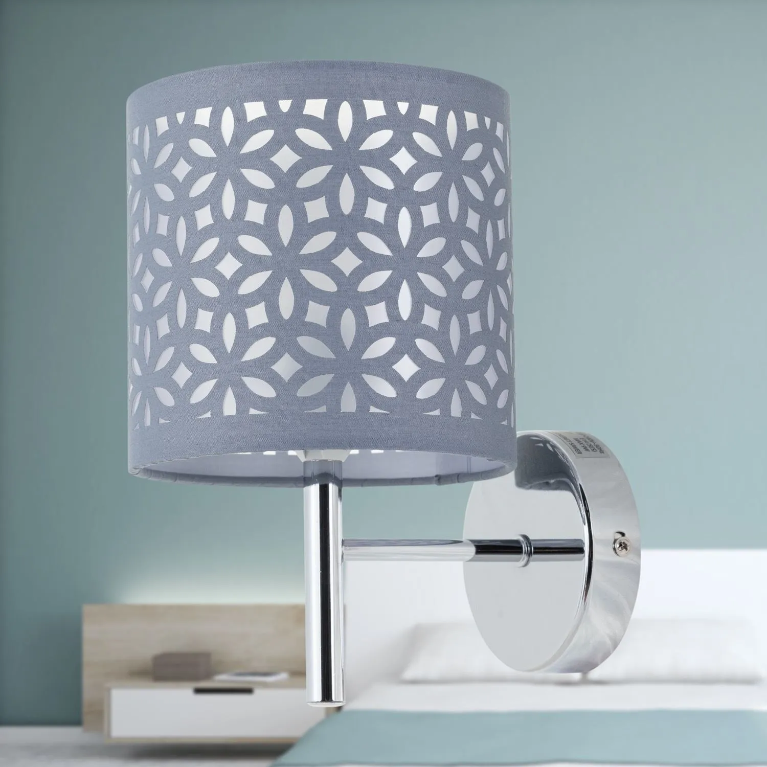 First Choice Lighting Brea - Chrome Wall Light Fitting Only in Silver 5