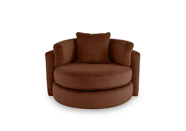 Primrose Swivel Chair - Burnt Orange