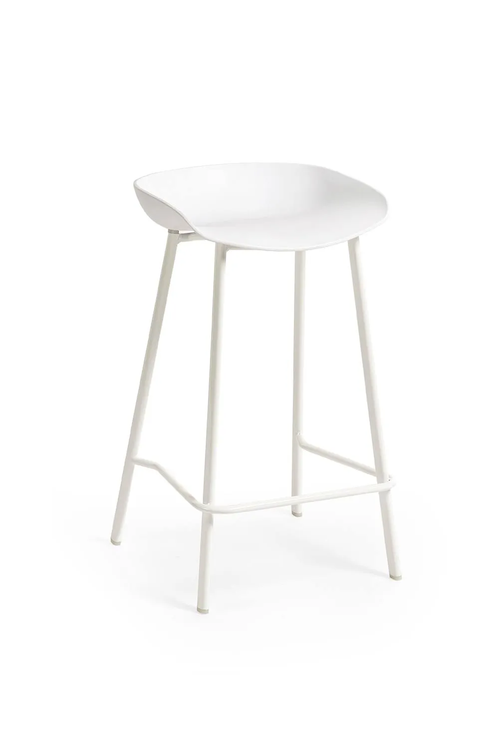 Julian Bowen Renzo Plastic Bar Stool (Set of 2) in White 4