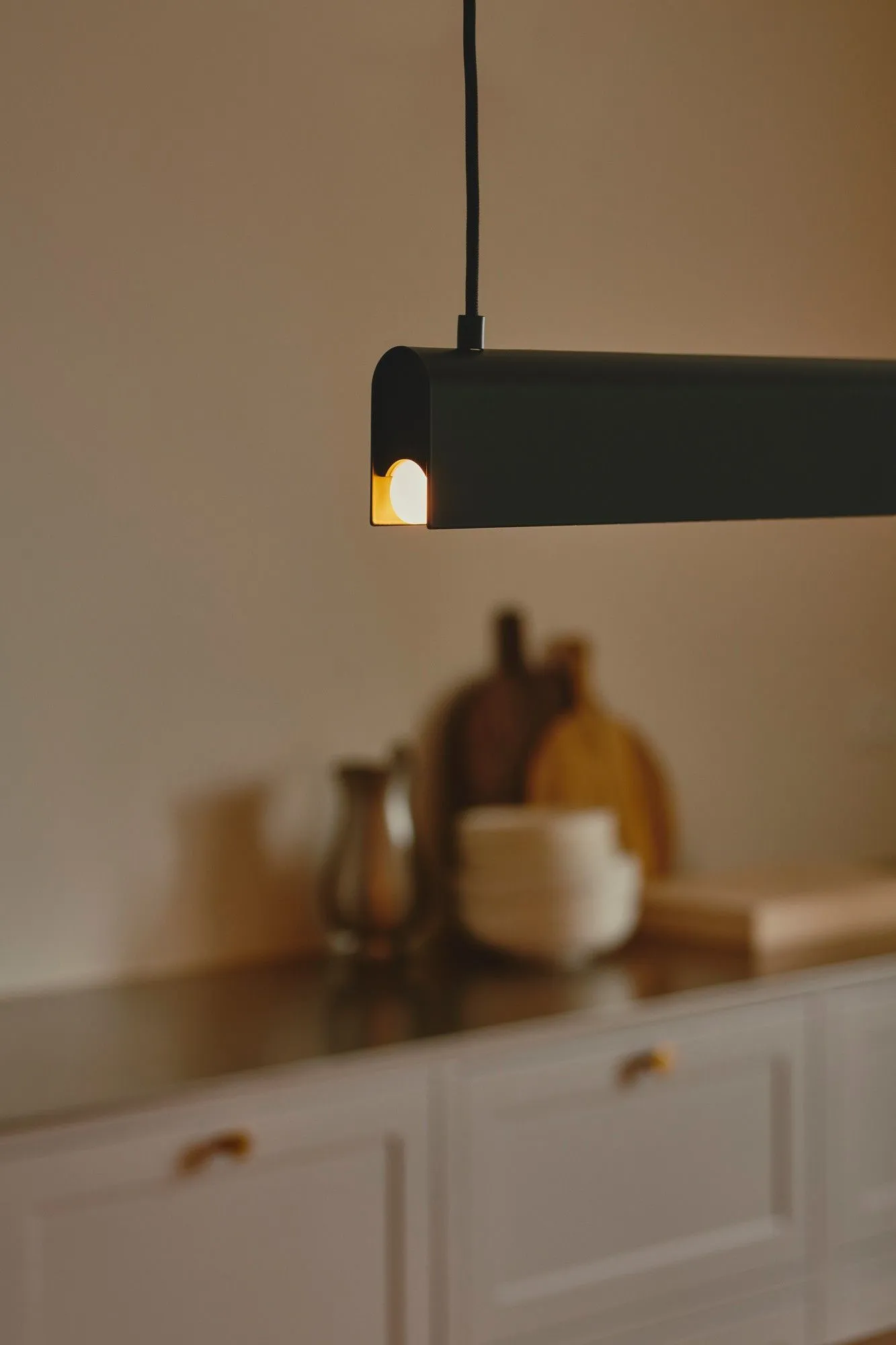 Nordlux Beau Pendant Light Black Metal Dining Room S14S 2700k Mains 100cm 5