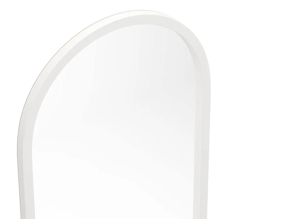 Vente-unique Large Arched Mirror In Paulownia Wood - L. 65 X H. 170 Cm - White 5