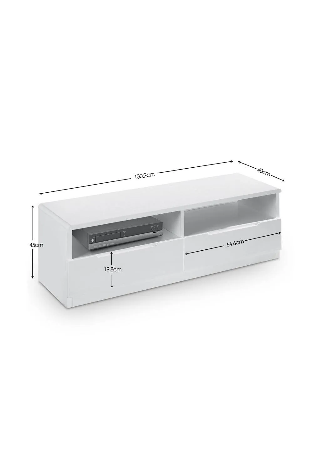Julian Bowen Manhattan TV Unit in White 3