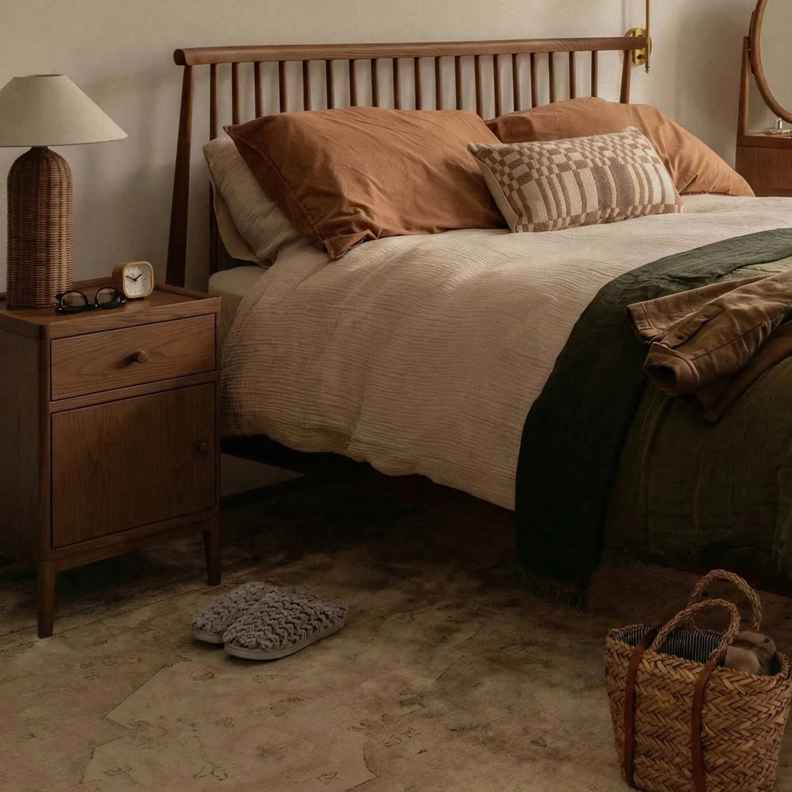 Ercol Salina Bedside Cabinet, Neutral Wood | Barker & Stonehouse 2