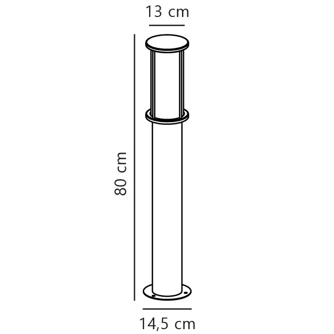 Nordlux Linton Outdoor Post Light Brass Brass Garden E27 IP54 Mains in Gold 4