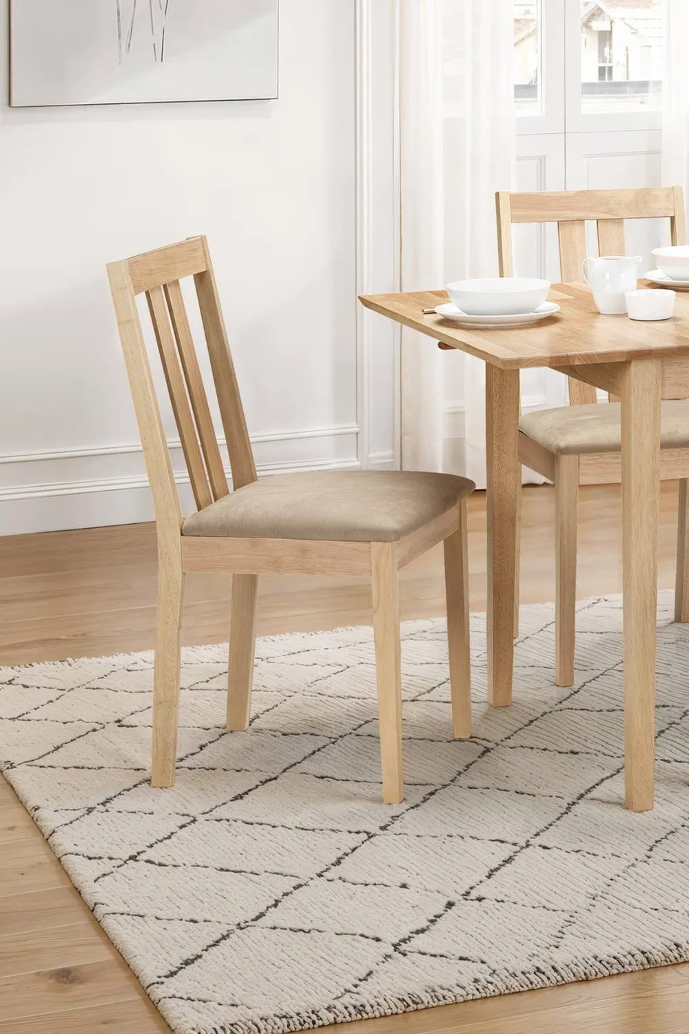 Julian Bowen Rufford Dining Chair (Set of 2) in Natural