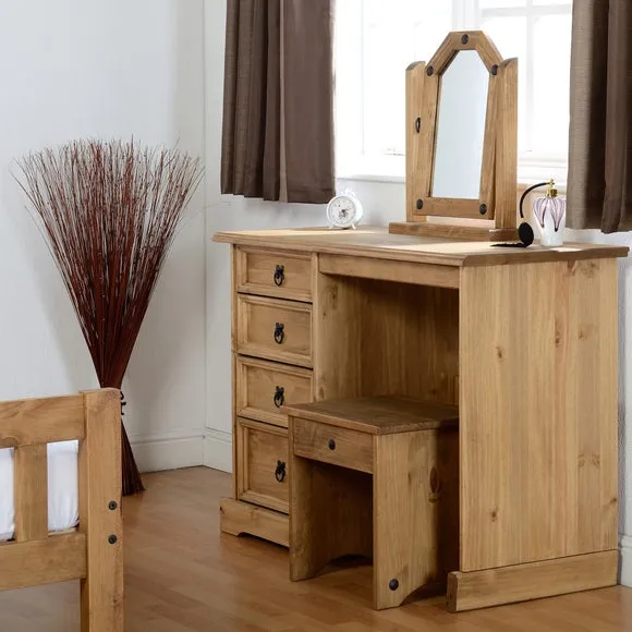 Return - Corona Dressing Table Stool, Wood
