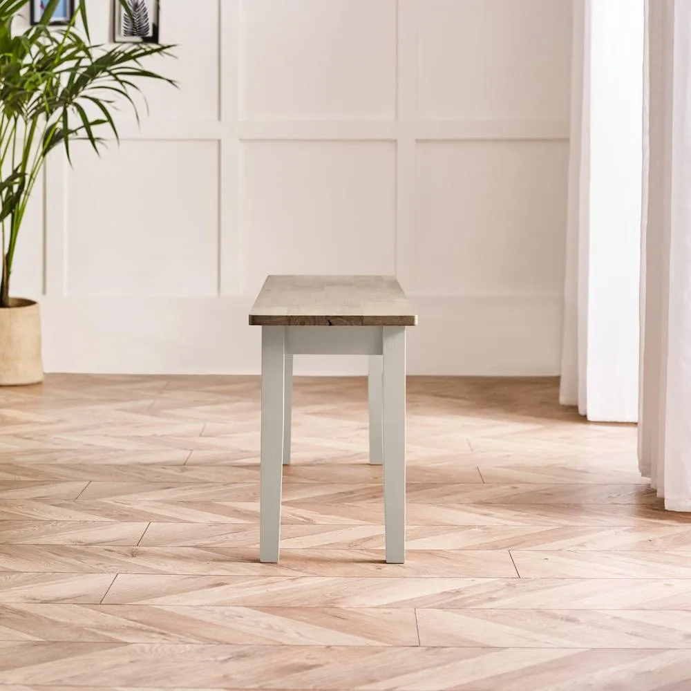 FurnitureboxUK Lulworth Rectangular Wood 6 Seater Dining Table in White 3