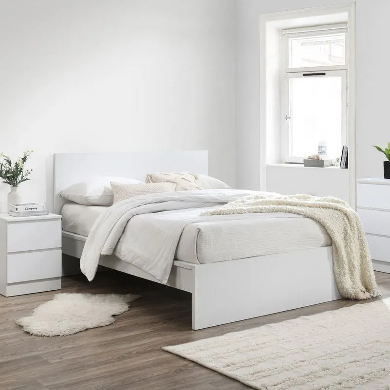 Birlea Oslo 6 Drawer Chest Grey in White 3