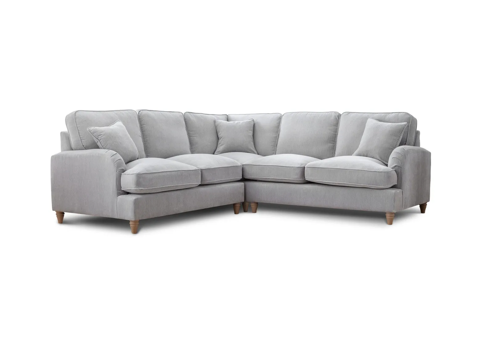 The Great Sofa Company Orla 2 Corner 2 Manhattan Ice (no cutout) in Light Grey 2