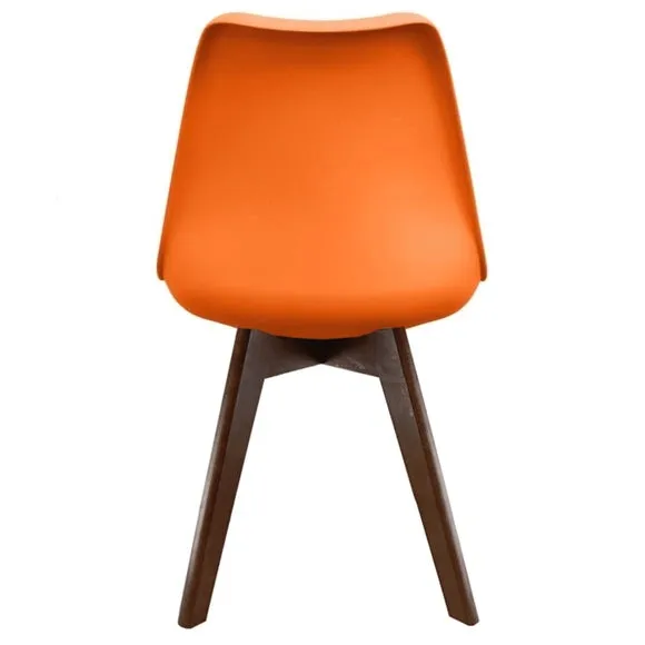 Fusion Living Soho Plastic Dining Chair with Squared Legs 6