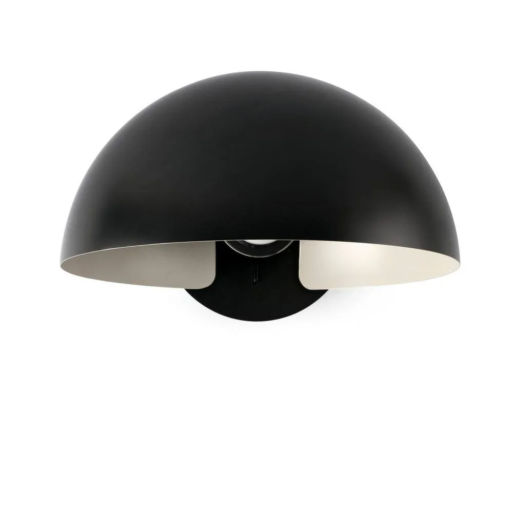 Netlighting Dominica Dome Wall Lamp Matt Black 2
