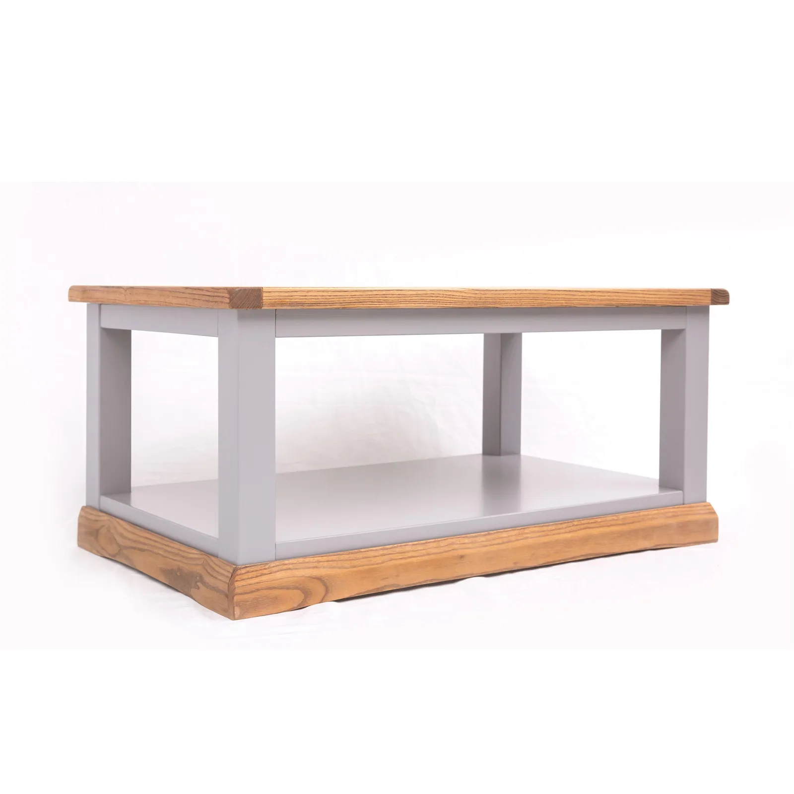 Cabinet Bits Coffee Table with Shelf - H45 W100 D60cm in Mid Grey 2