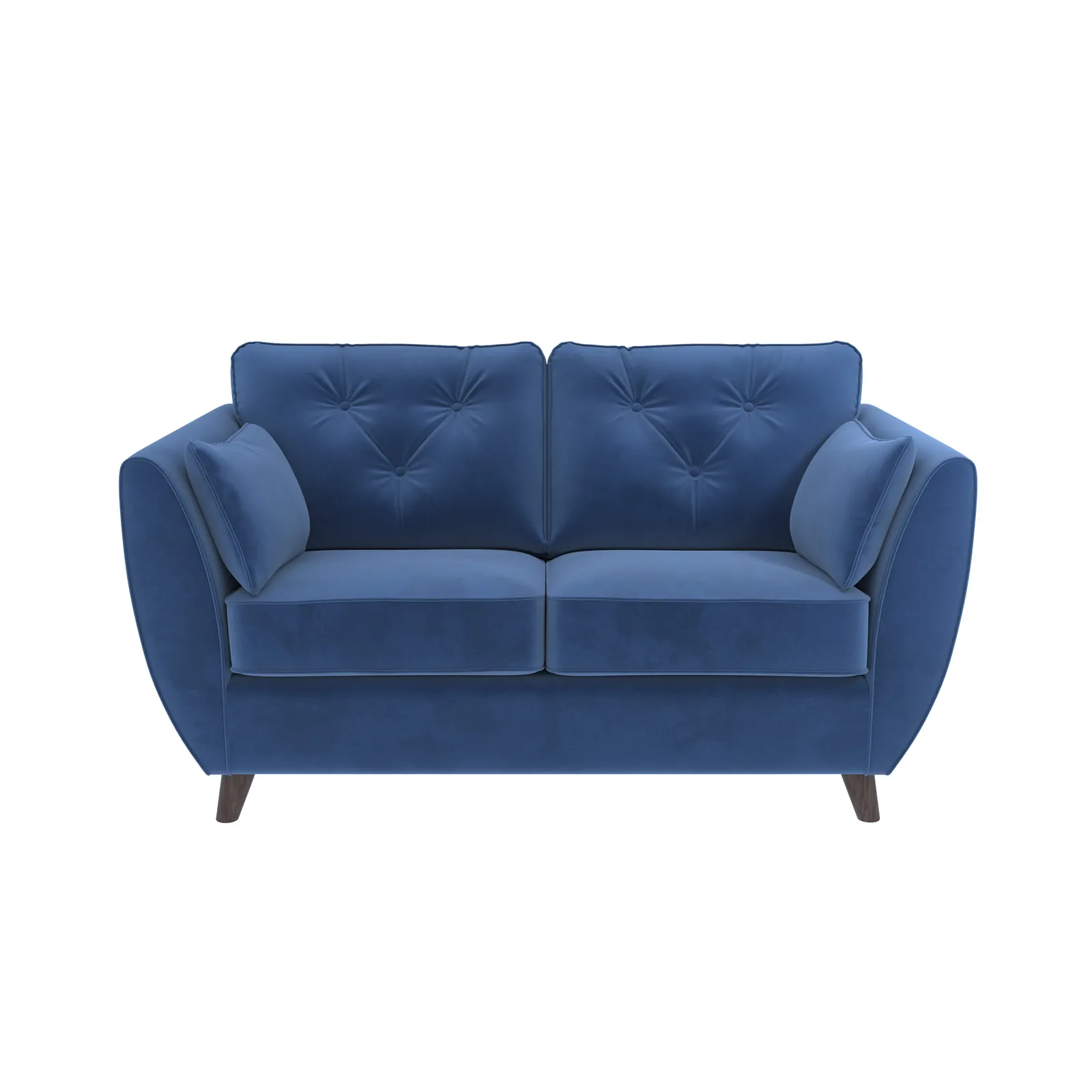 Dalston Velvet 2 Seater Sofa Blue