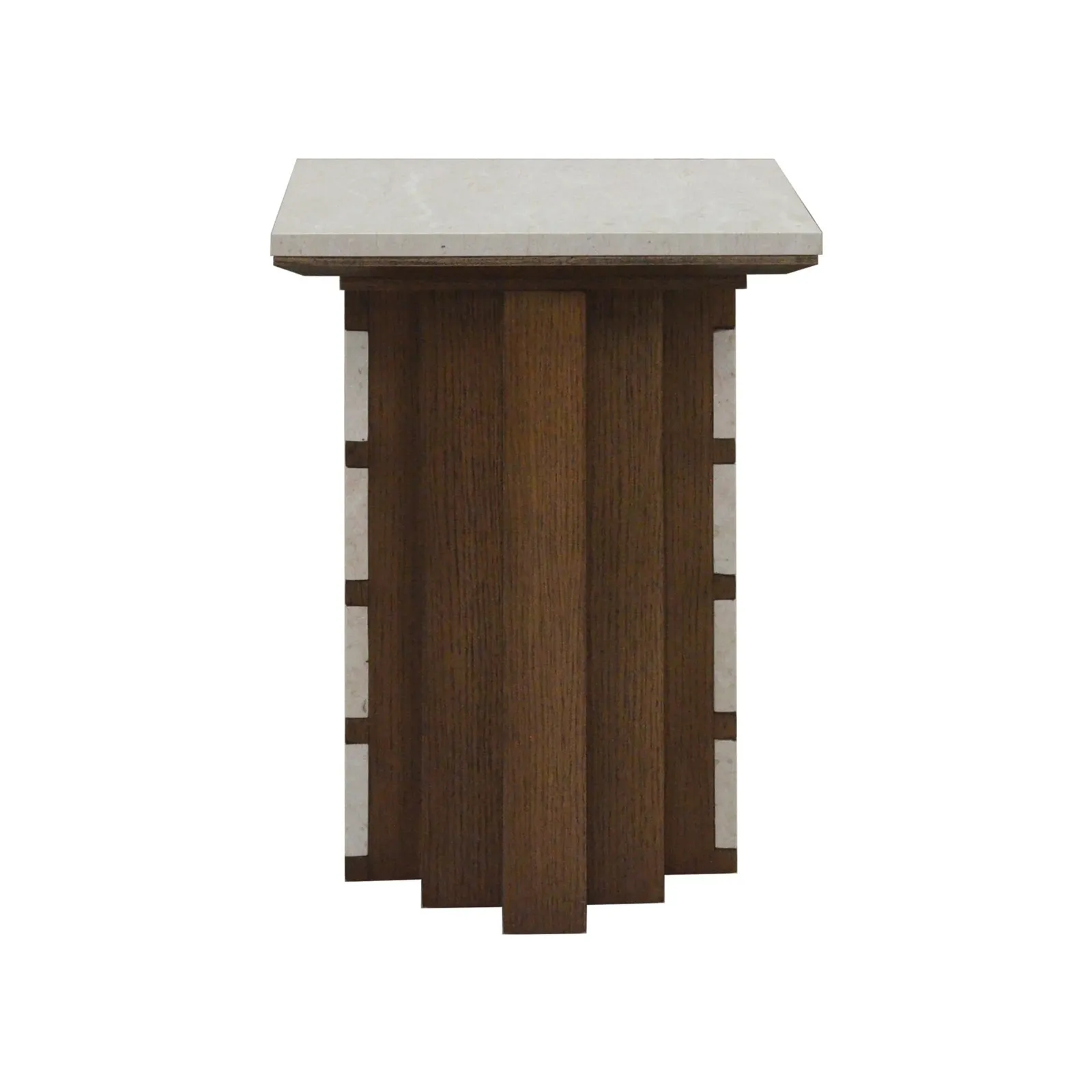 Laroque Side Table, Neutral Marble | Barker & Stonehouse 3