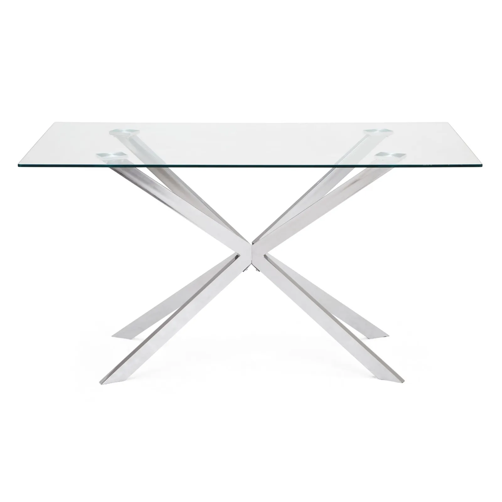 Lumia Glass Dining Table Clear