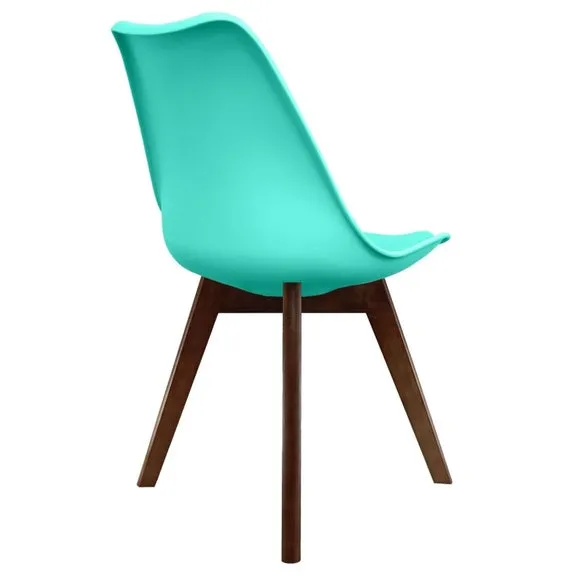 Fusion Living Soho Plastic Dining Chair with Squared Legs 5