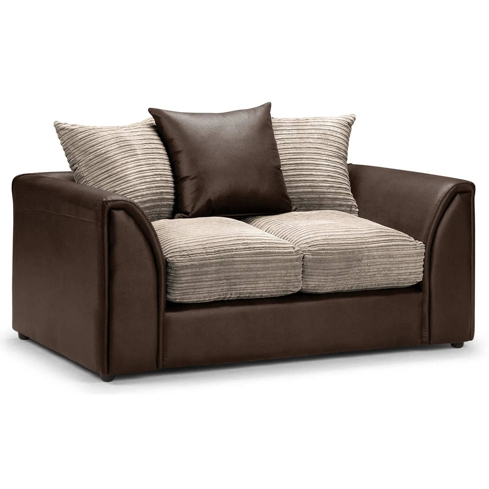 Byron 2 Seater Sofa Brown/Beige