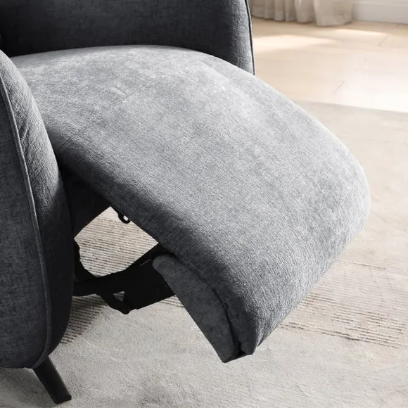 Emil Chenille Recliner Swivel Chair 6
