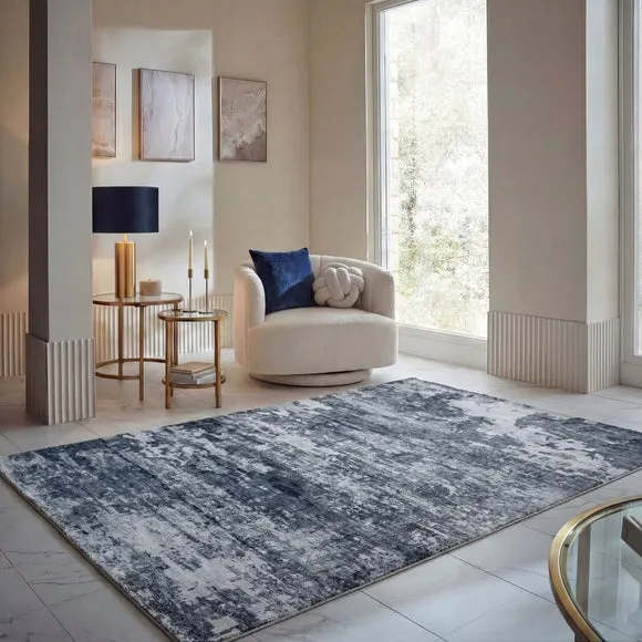 Karrie Marble Washable Rug