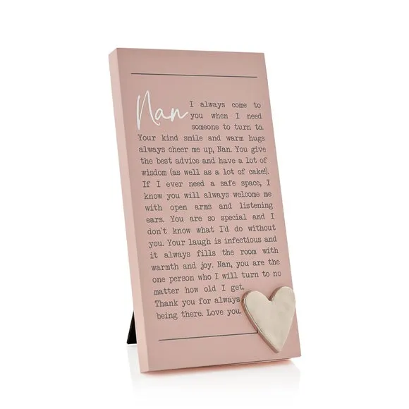 Nan Moments Plaque