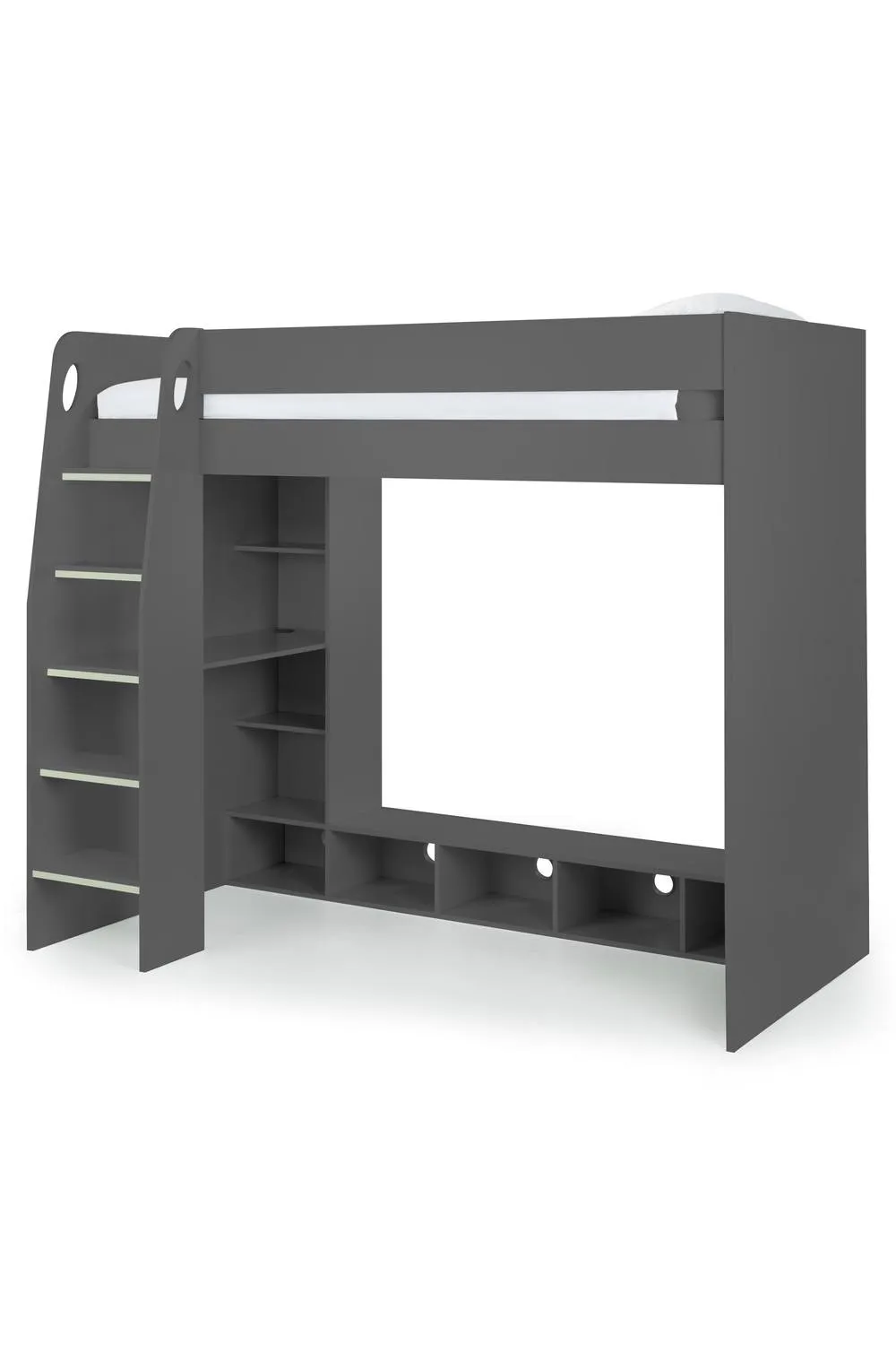 Julian Bowen Nebula Gaming Highsleeper Loft Bed with Desk in Dark Grey 2