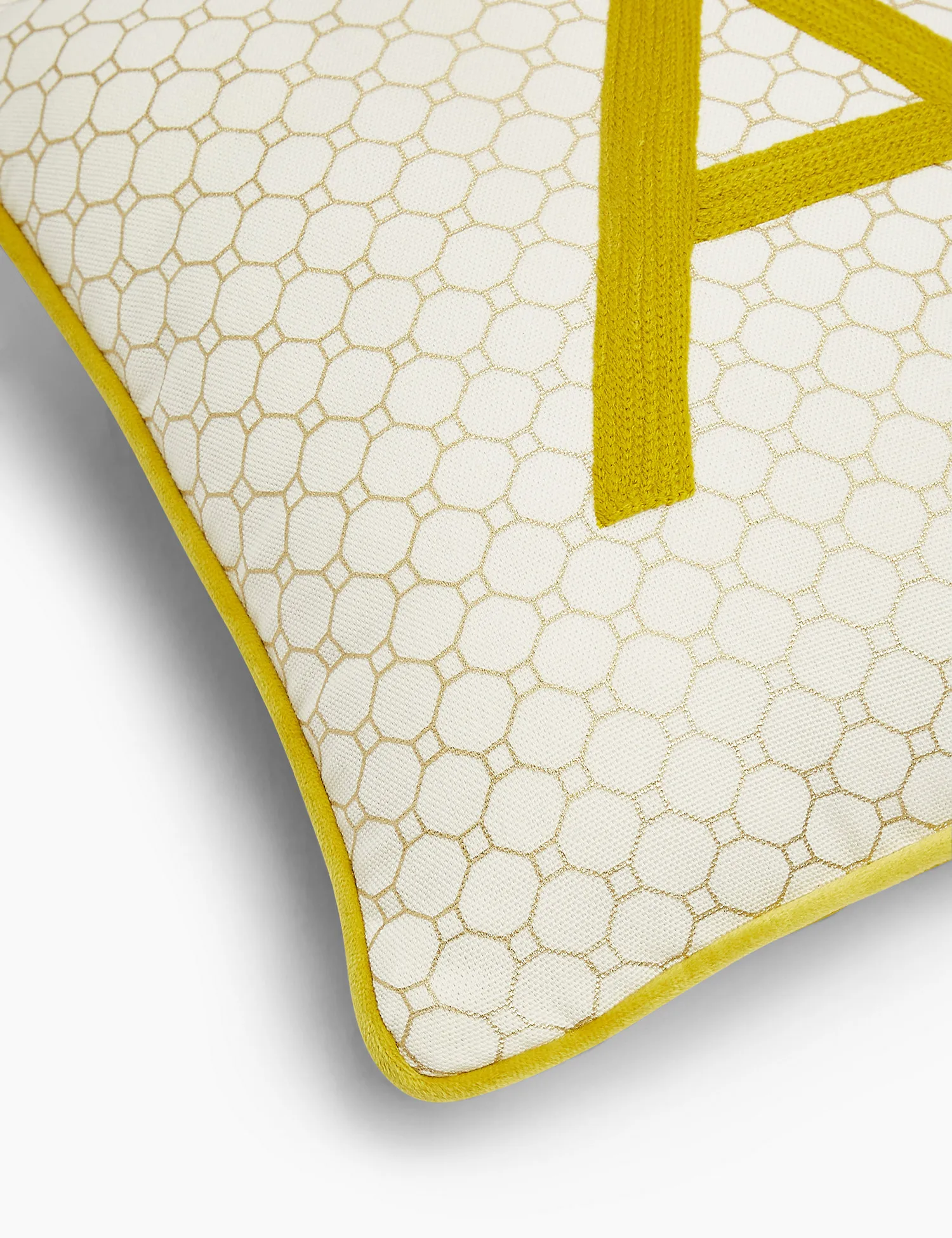 M&S Pure Cotton Alphabet Embroidered Cushion