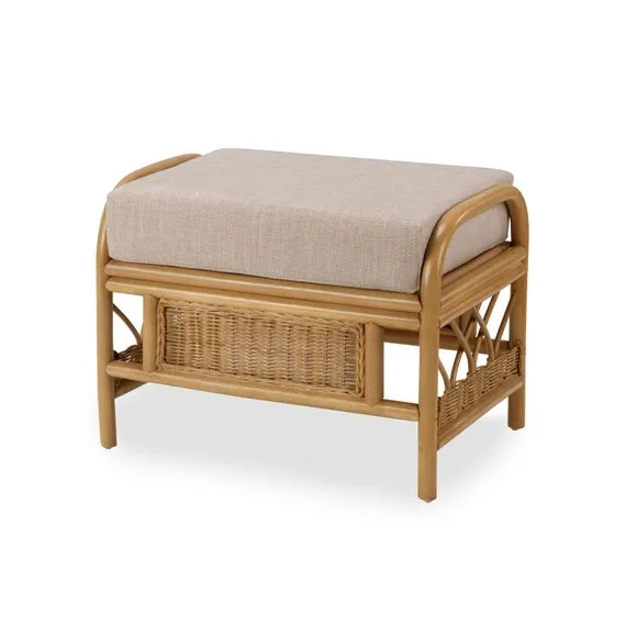 Desser Viola Rattan Footstool 2