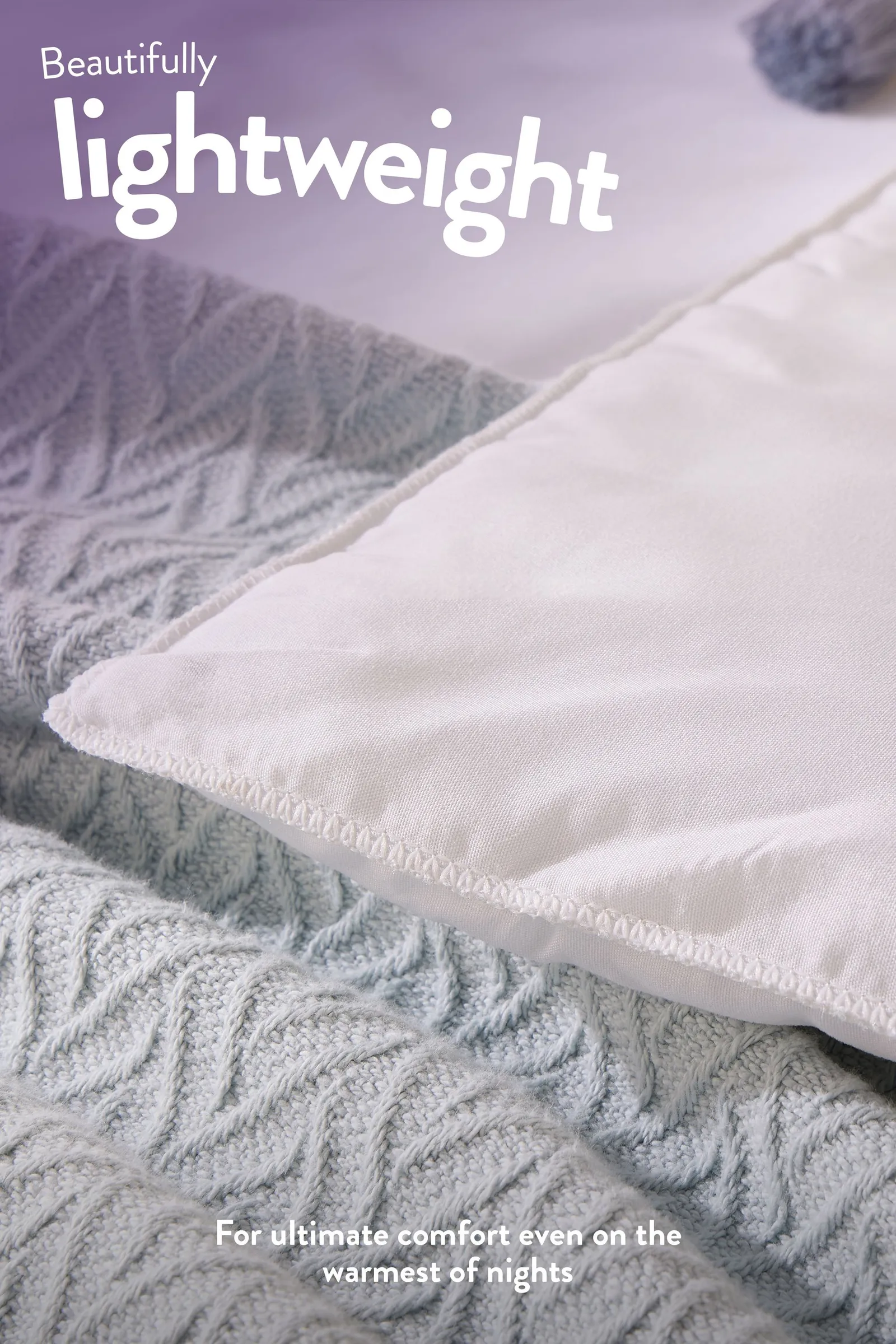 Slumberdown Cool Summer Nights 4.5 Tog Summer Duvet in White 3