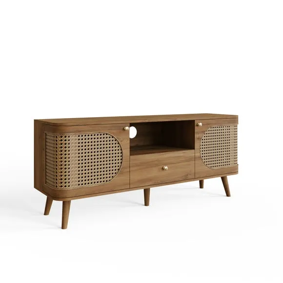 Sorrel Wide TV Unit for TVs up to 55", Wood Effect 5