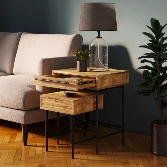 Bryant Nest of Side Tables with Drawers 3
