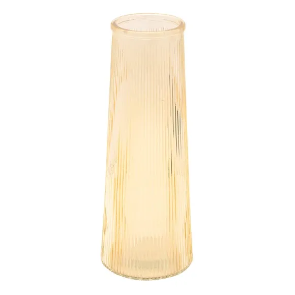 Hestia Tall Ribbed Glass Vase 2