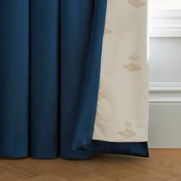 Dorma Burford Blackout Velvet Pencil Pleat Curtains 4