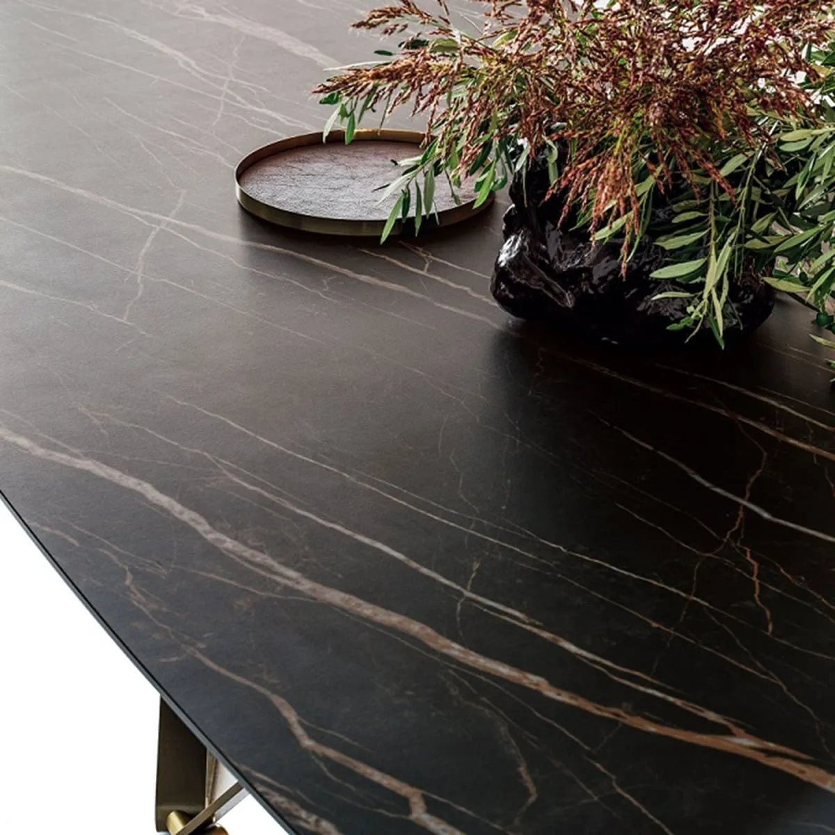 Bontempi Delta Dining Table 250X120X75Cm, Black Marble | Barker & Stonehouse 4