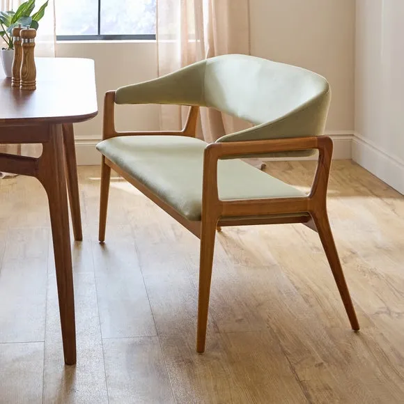 Hugh Dining Bench, Velvet