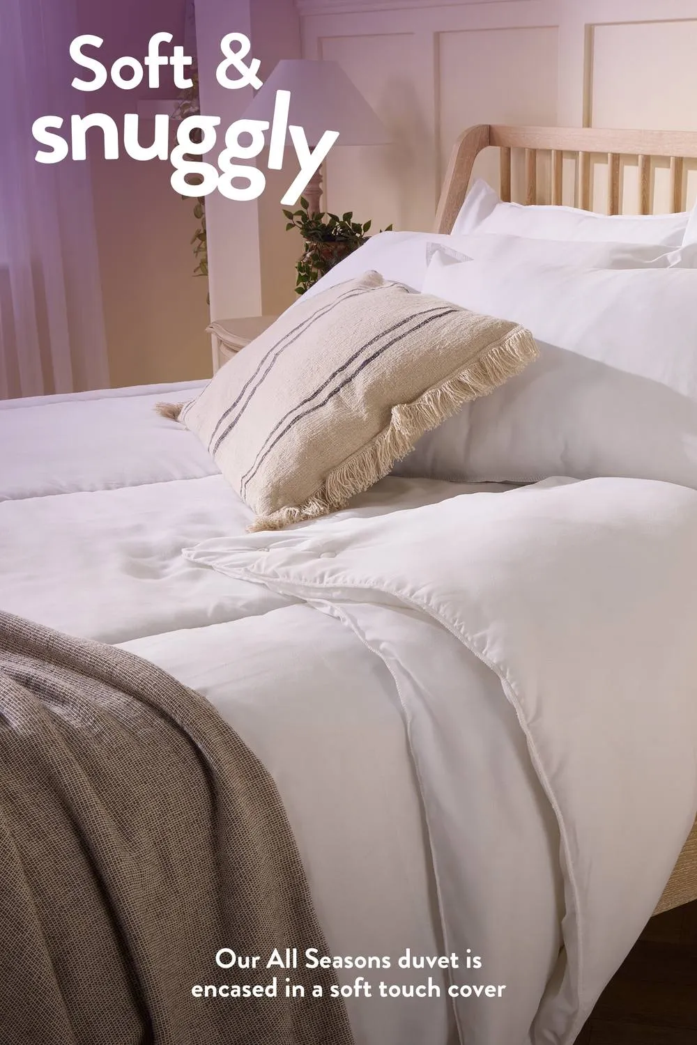 Slumberdown 3 in 1 All Seasons Combi 13.5 Tog (4.5+9.0 tog) Duvet in White 3