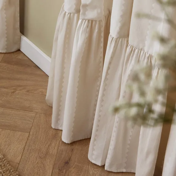 Furn. Birdie Stripe Pencil Pleat Curtains 4