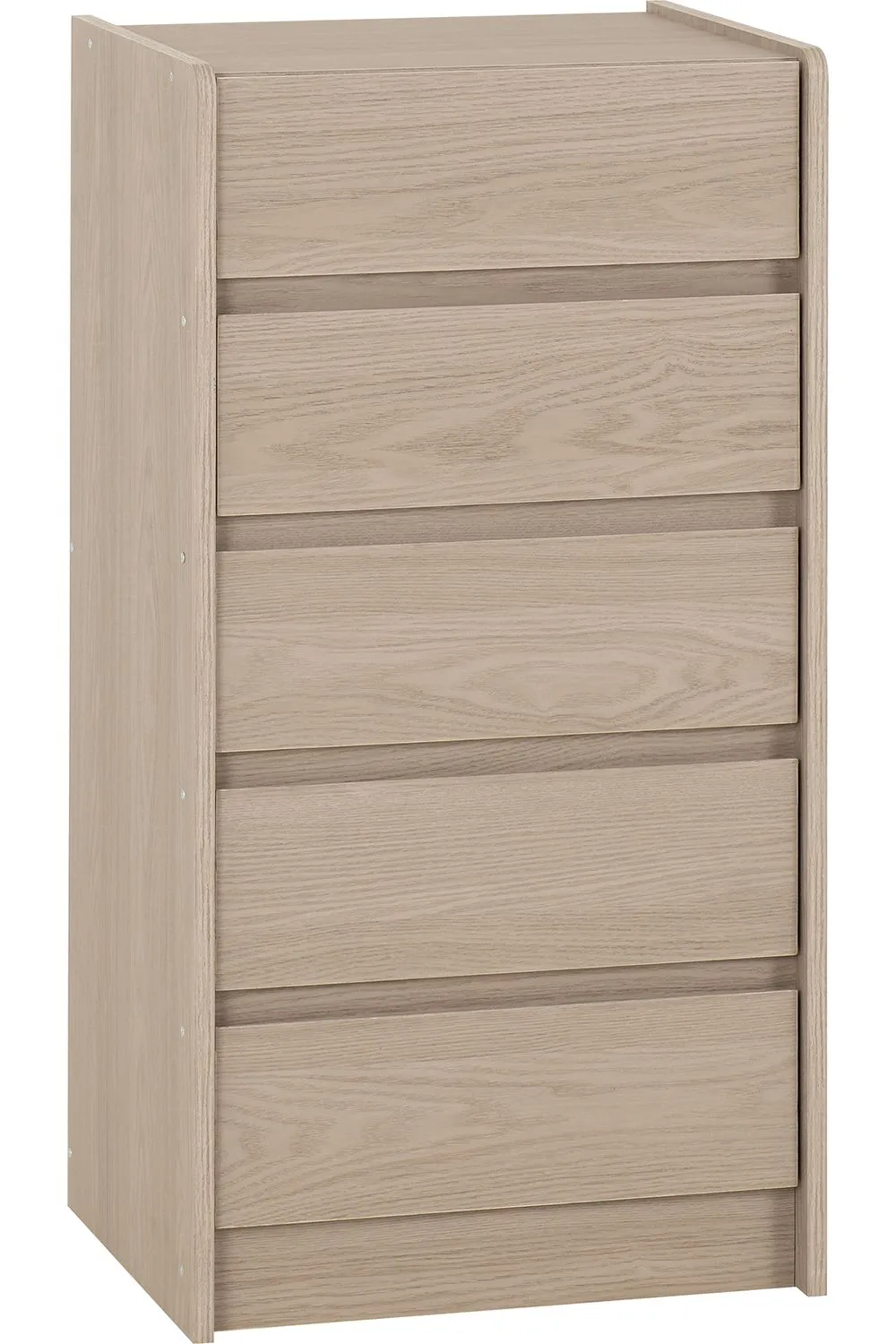 Seconique Paris 5 Drawer Chest in Light Grey 2