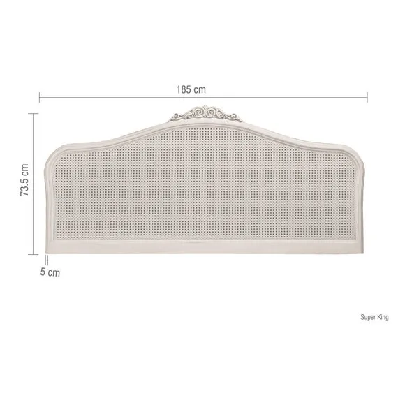 Willis and Gambier Etienne Grey Rattan Headboard 4