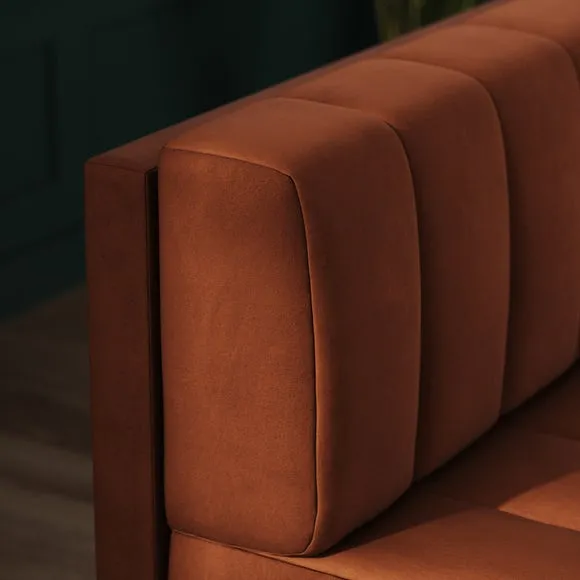 Amali Long Dining Bench, Matte Plush Velvet 3