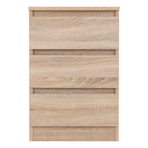 Return - Walker 3 Drawer Bedside Table 2