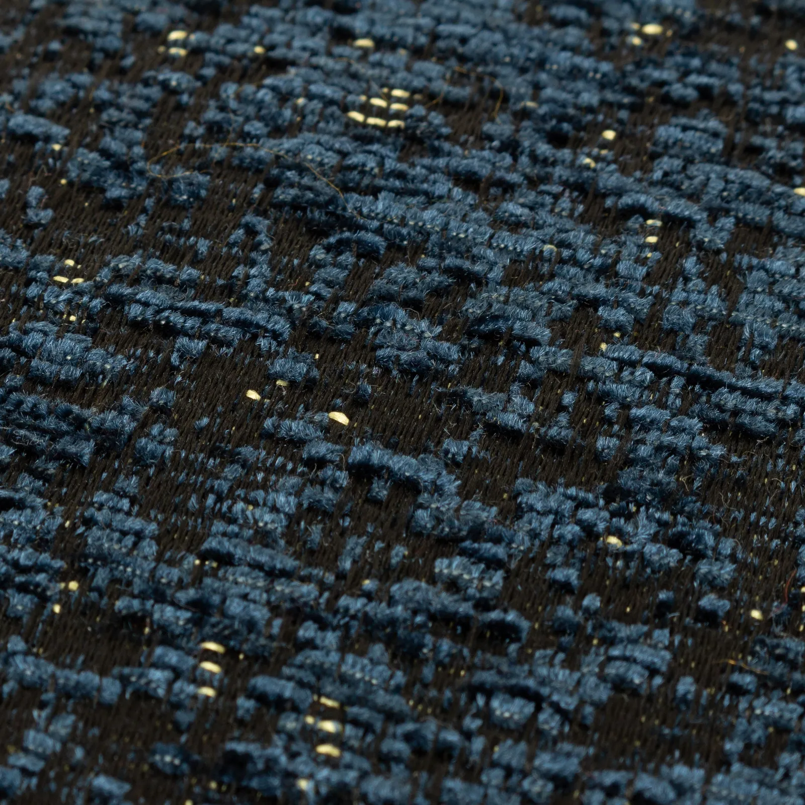 Paoletti Galaxy Chenille Piped Cushion in Navy 3