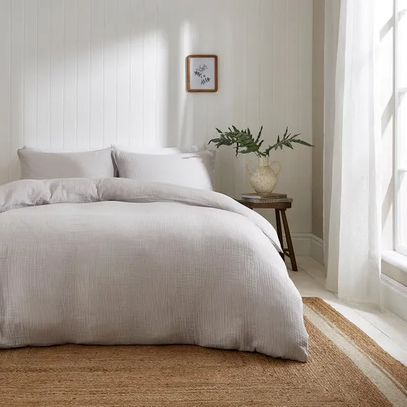 Cotton Muslin Duvet Cover and Pillowcase Set 1