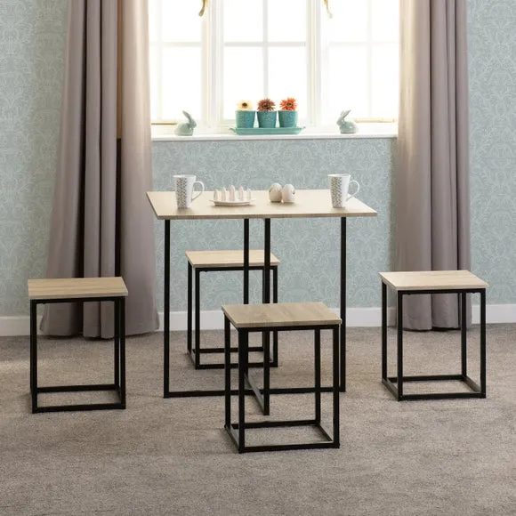 Kent Stowaway Dining Set with 4 Stools