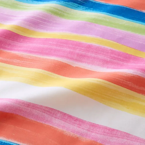 Watercolour Rainbow 100% Cotton Reversible Duvet Cover and Pillowcase Set 6