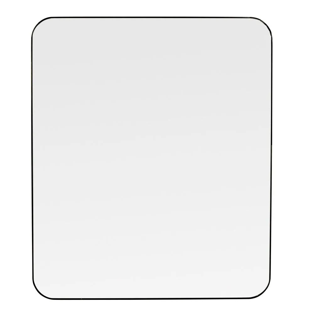 Heal's Fine Edge Mirror Rectangle Curved Black 130x110cm 3