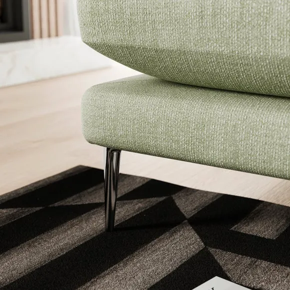 Lawson Chunky Tonal Weave Corner Chaise Sofa 4