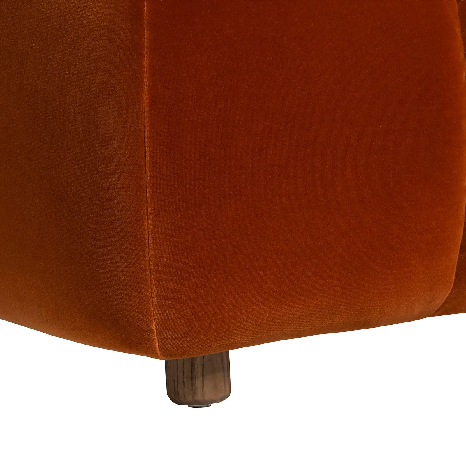 Lavinia Footstool, Orange Velvet | Barker & Stonehouse 4